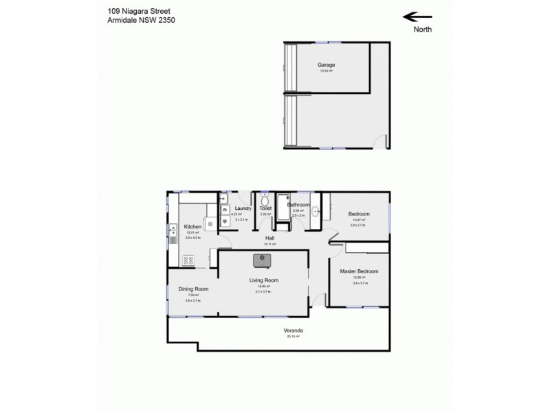 109 Niagara Street, Armidale NSW 2350 Floorplan