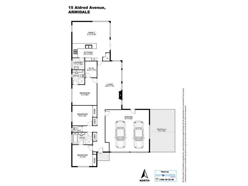 15 Aldred Avenue, Armidale NSW 2350 Floorplan