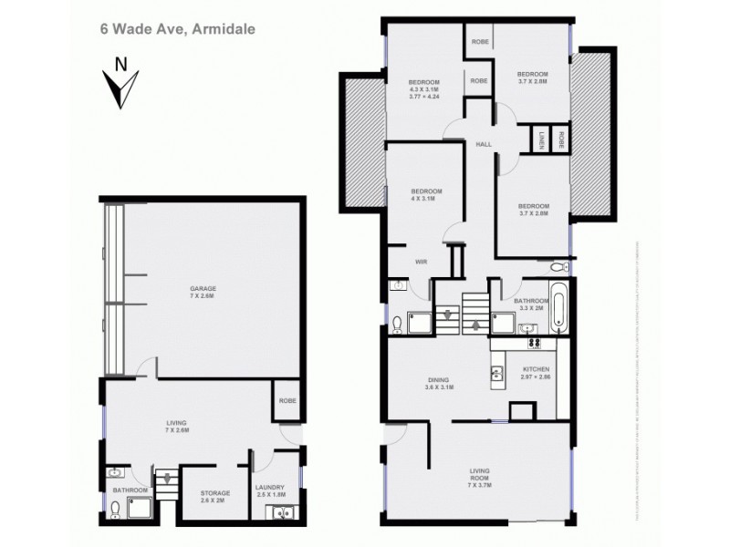 6 Wade Avenue, Armidale NSW 2350 Floorplan