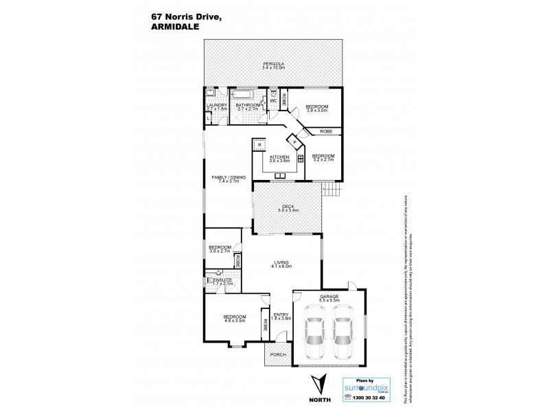 67 Norris Drive, Armidale NSW 2350 Floorplan