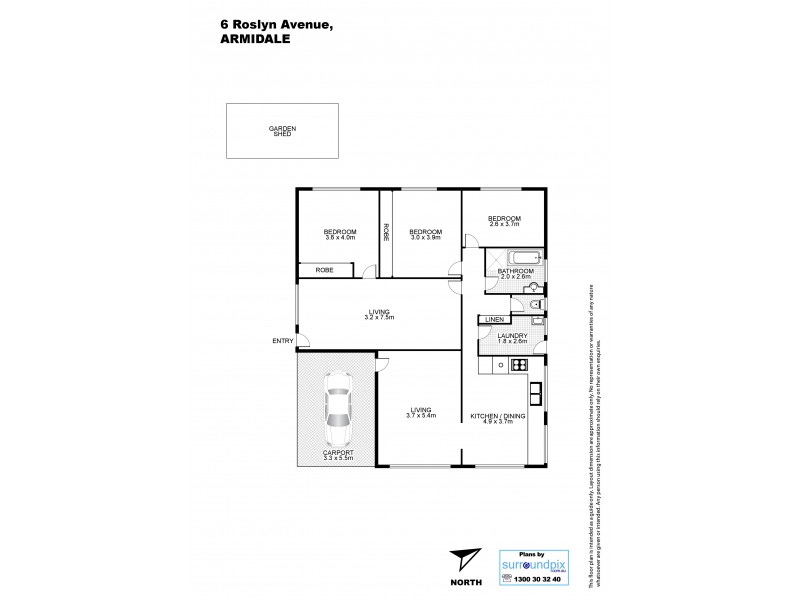 6. Roslyn Avenue, Armidale NSW 2350 Floorplan