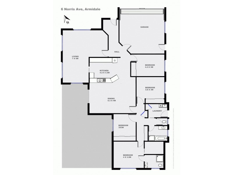 6 Norris Drive, Armidale NSW 2350 Floorplan