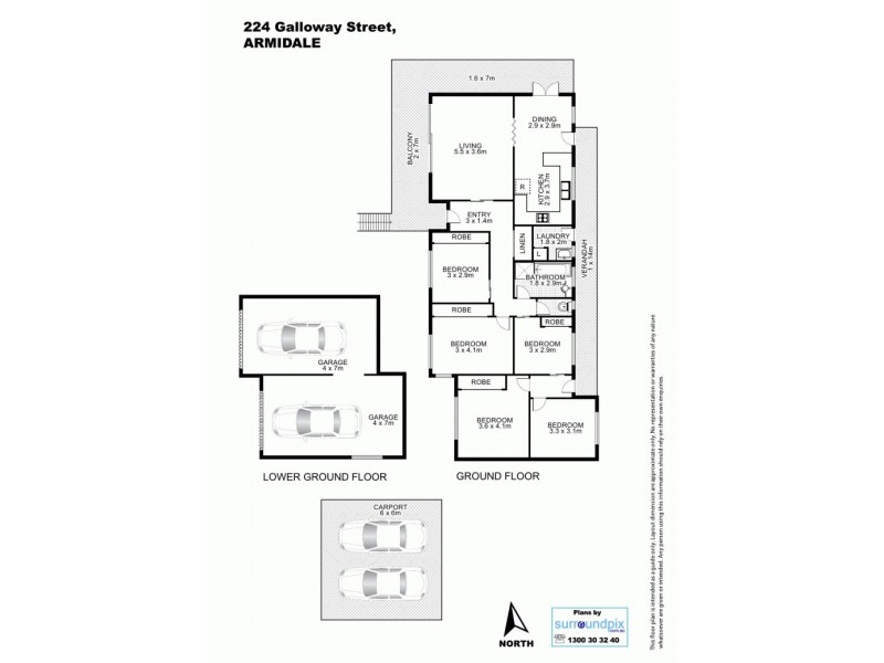 224 Galloway Street, Armidale NSW 2350 Floorplan
