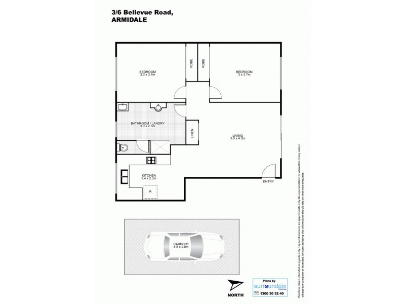 3/6 Bellevue Road, Armidale NSW 2350 Floorplan
