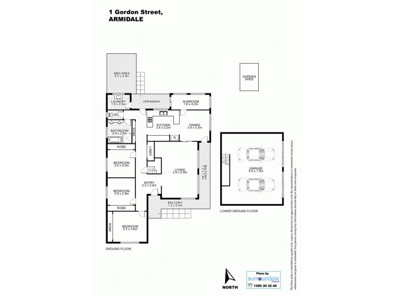 1 Gordon Street, Armidale NSW 2350 Floorplan