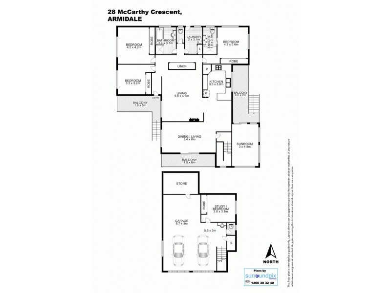 28 McCarthy Crescent, Armidale NSW 2350 Floorplan