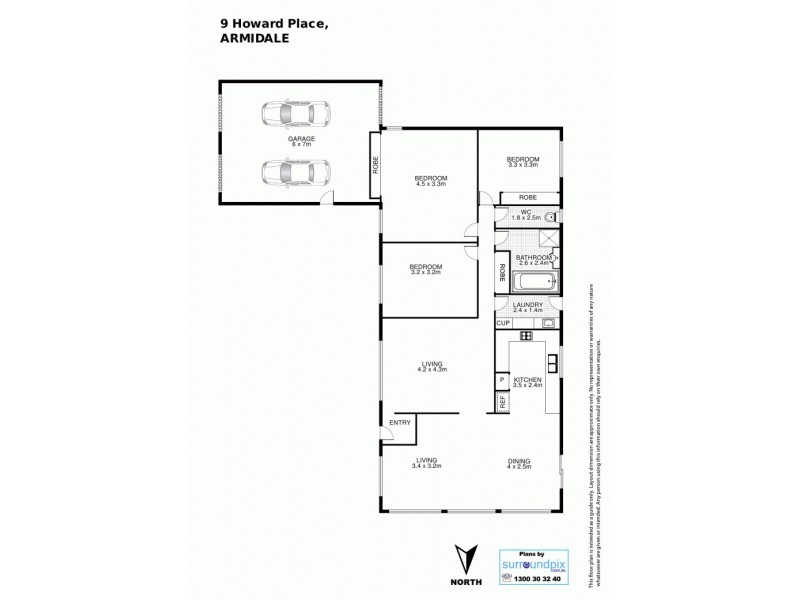9 Howard Place, Armidale NSW 2350 Floorplan