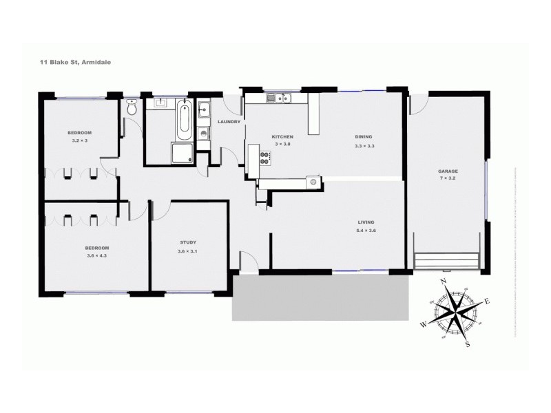 11 Blake Street, Armidale NSW 2350 Floorplan