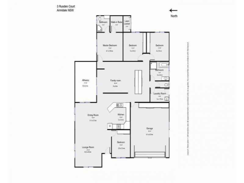 3 Rusden Court, Armidale NSW 2350 Floorplan