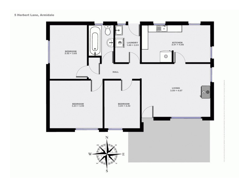 5 Herbert Lane, Armidale NSW 2350 Floorplan