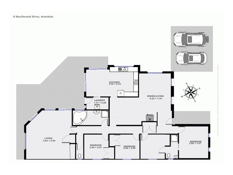 8 MacDonald Drive, Armidale NSW 2350 Floorplan