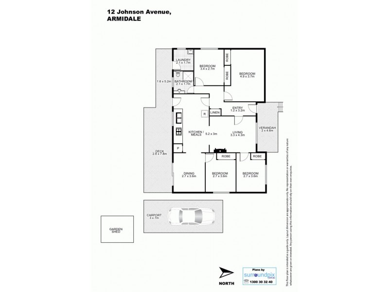 12 Johnson Avenue, Armidale NSW 2350 Floorplan