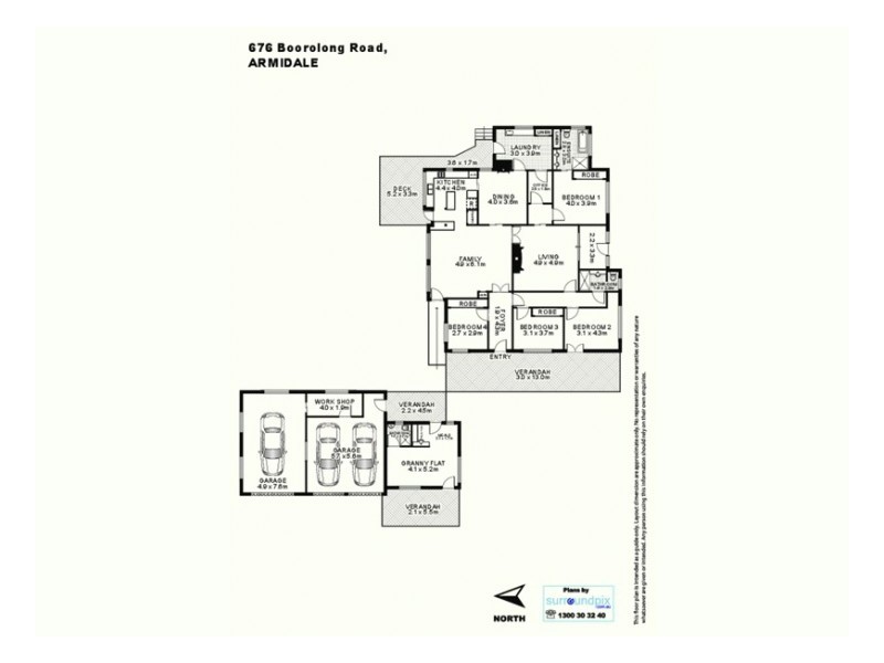676 Boorolong Road, Armidale NSW 2350 Floorplan