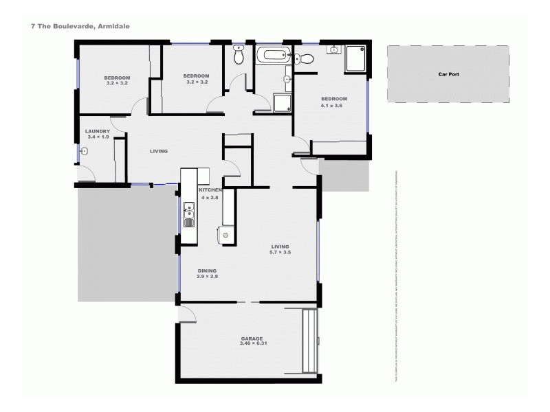 7 The Boulevarde, Armidale NSW 2350 Floorplan