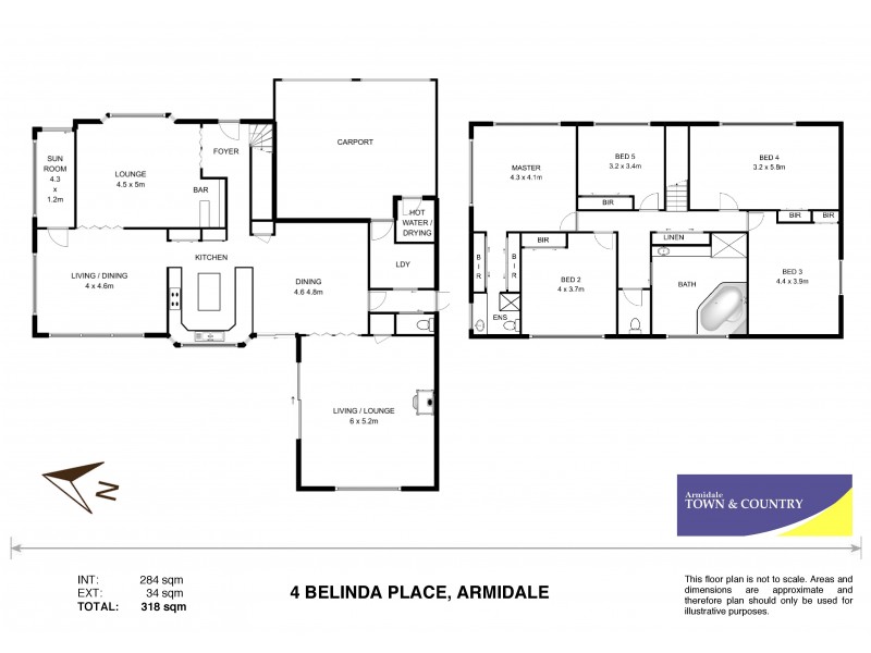 4 Belinda Place, Armidale NSW 2350 Floorplan