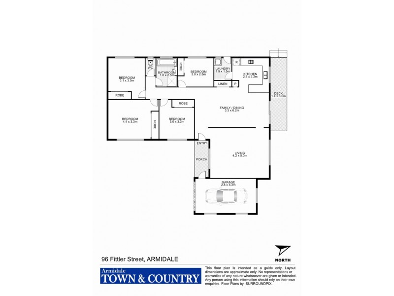 96 Fittler Close, Armidale NSW 2350 Floorplan