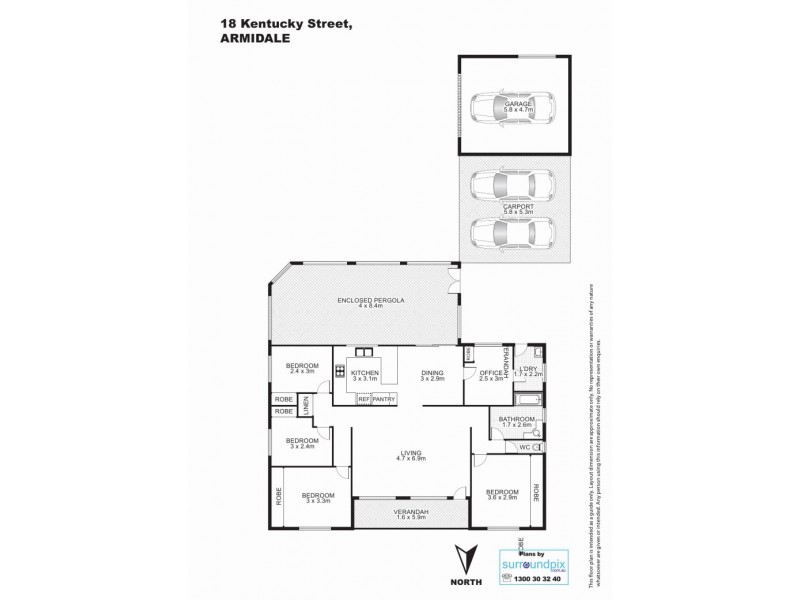 18 Kentucky Street, Armidale NSW 2350 Floorplan