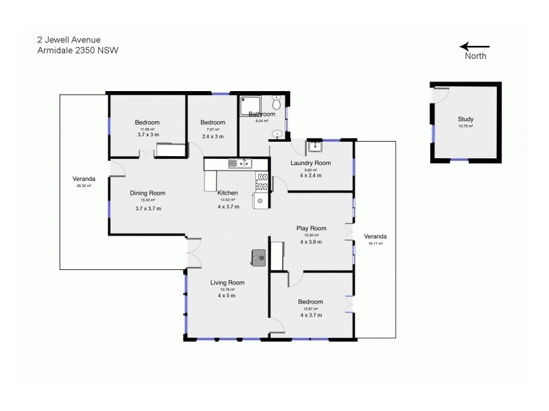 2 Jewell Avenue, Armidale NSW 2350 Floorplan