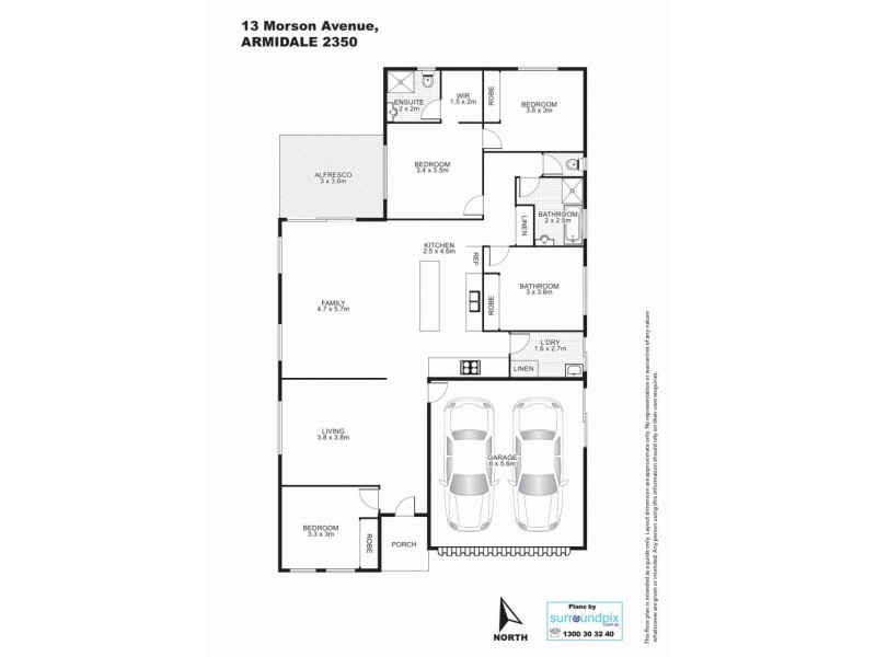13 Morson Avenue, Armidale NSW 2350 Floorplan