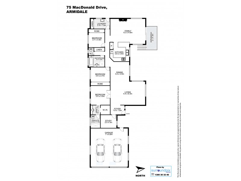 75 MacDonald Drive, Armidale NSW 2350 Floorplan
