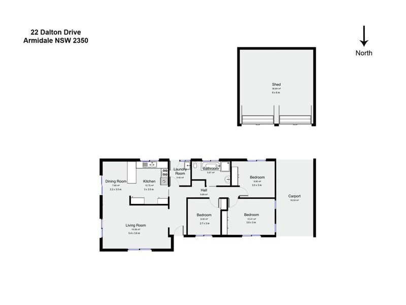 22 Dalton Drive, Armidale NSW 2350 Floorplan