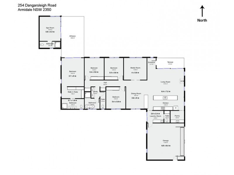254 Dangarsleigh Road, Armidale NSW 2350 Floorplan