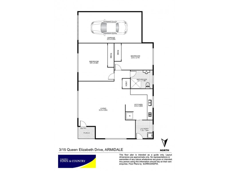 3/15 Queen Elizabeth Drive, Armidale NSW 2350 Floorplan