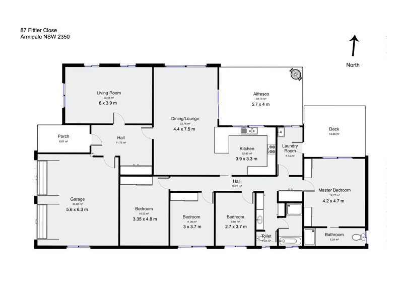 87 Fittler Close, Armidale NSW 2350 Floorplan