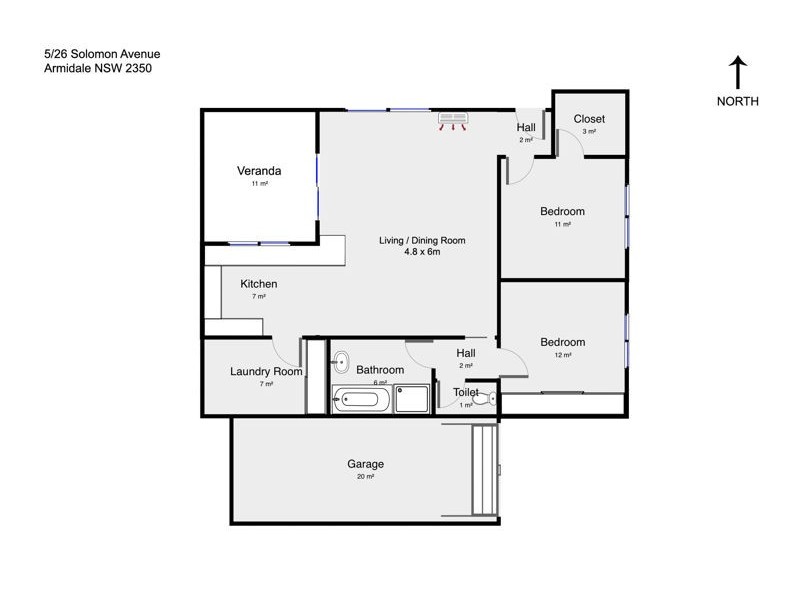 5/26 Solomon Avenue, Armidale NSW 2350 Floorplan