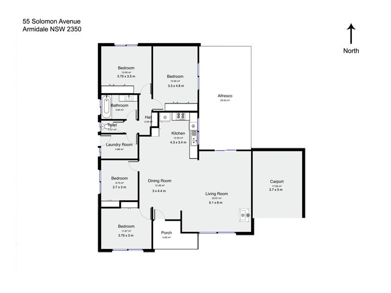 55 Solomon Avenue, Armidale NSW 2350 Floorplan