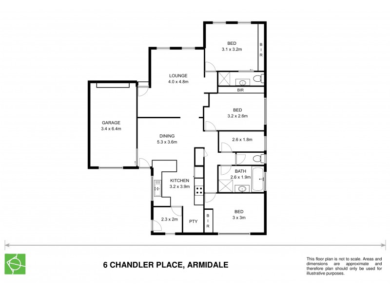 6 Chandler Close, Armidale NSW 2350 Floorplan