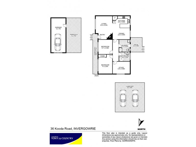 36 Kooda Road, Armidale NSW 2350 Floorplan