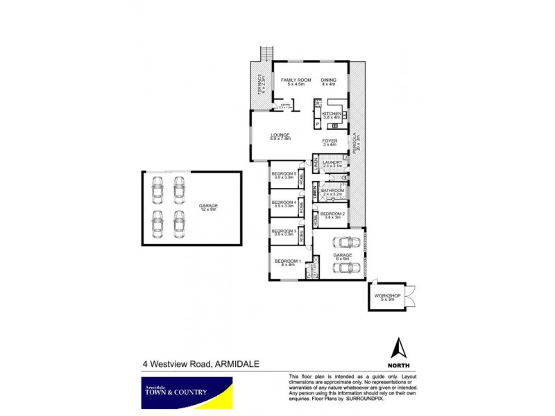 4 Westview Road, Armidale NSW 2350 Floorplan