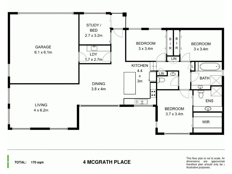 4 McGrath Place, Armidale NSW 2350 Floorplan