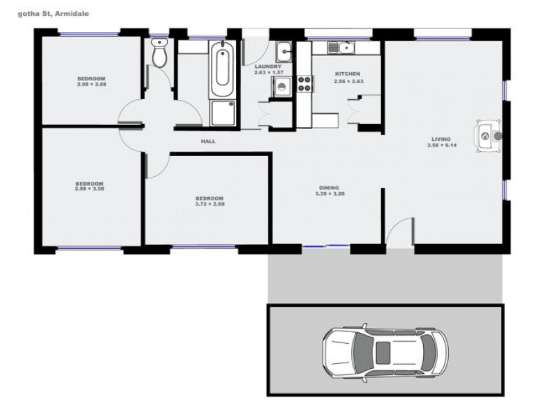 99 Golgotha Street, Armidale NSW 2350 Floorplan