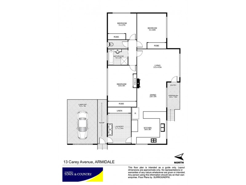 13 Carey Avenue, Armidale NSW 2350 Floorplan