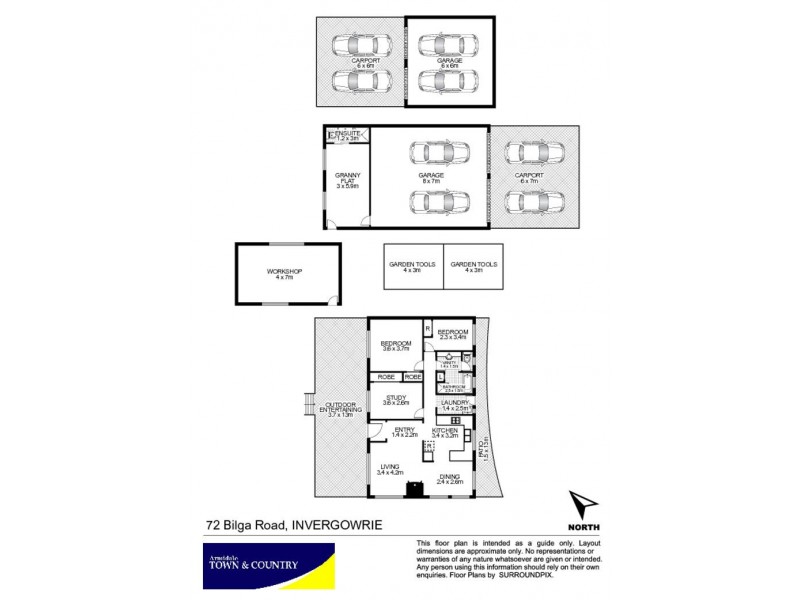 72 Bilga Road, Invergowrie NSW 2350 Floorplan