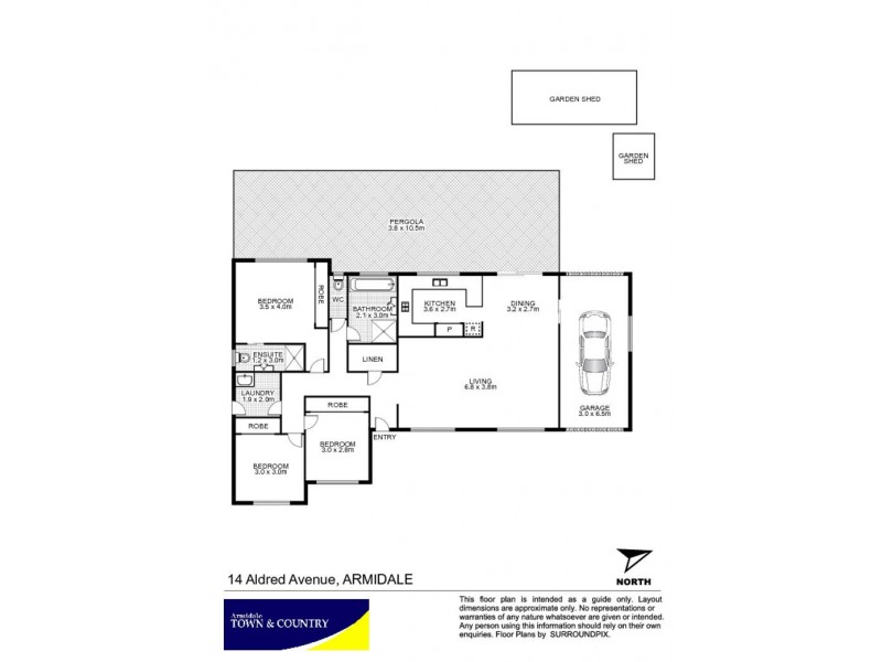 14 Aldred Avenue, Armidale NSW 2350 Floorplan