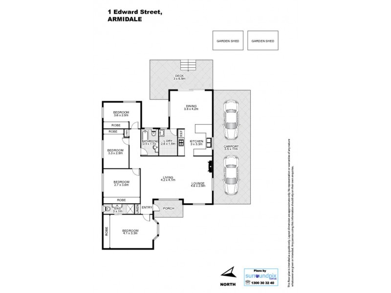 1 Edward Street, Armidale NSW 2350 Floorplan