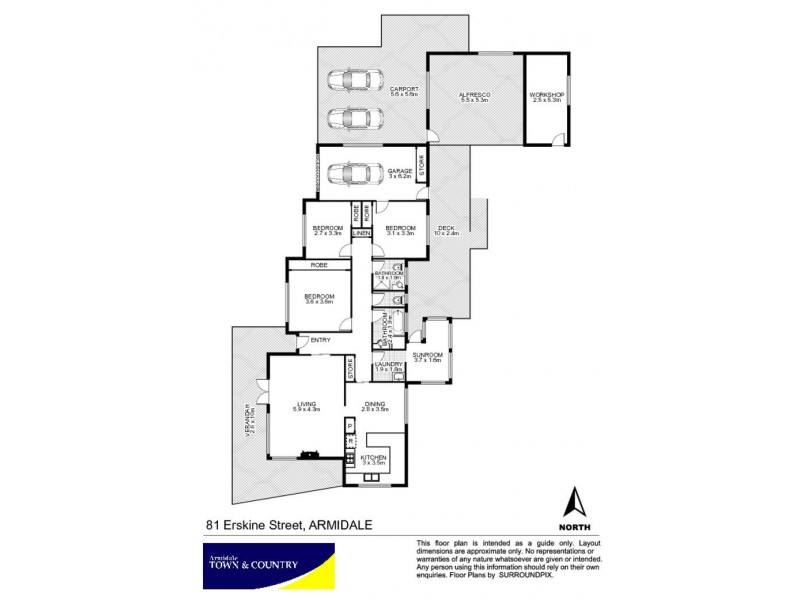 81 Erskine Street, Armidale NSW 2350 Floorplan