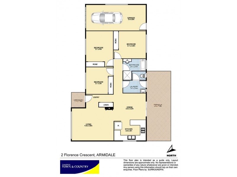 2 Florence Crescent, Armidale NSW 2350 Floorplan