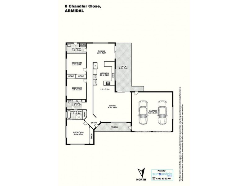 8 Chandler Close, Armidale NSW 2350 Floorplan