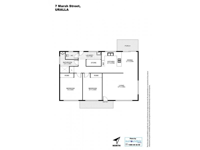 7 Marsh Street, Uralla NSW 2358 Floorplan