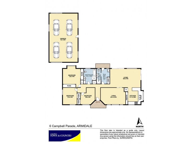 6 Campbell Parade, Armidale NSW 2350 Floorplan