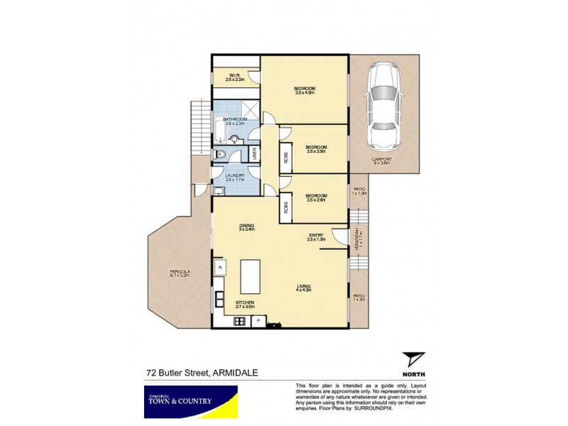 72 Butler Street, Armidale NSW 2350 Floorplan