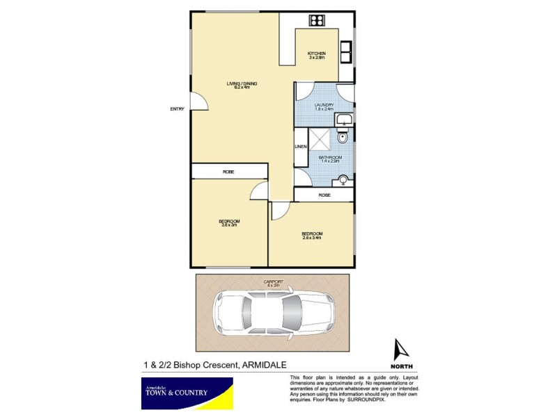 1& 2/2 Bishop Crescent, Armidale NSW 2350 Floorplan