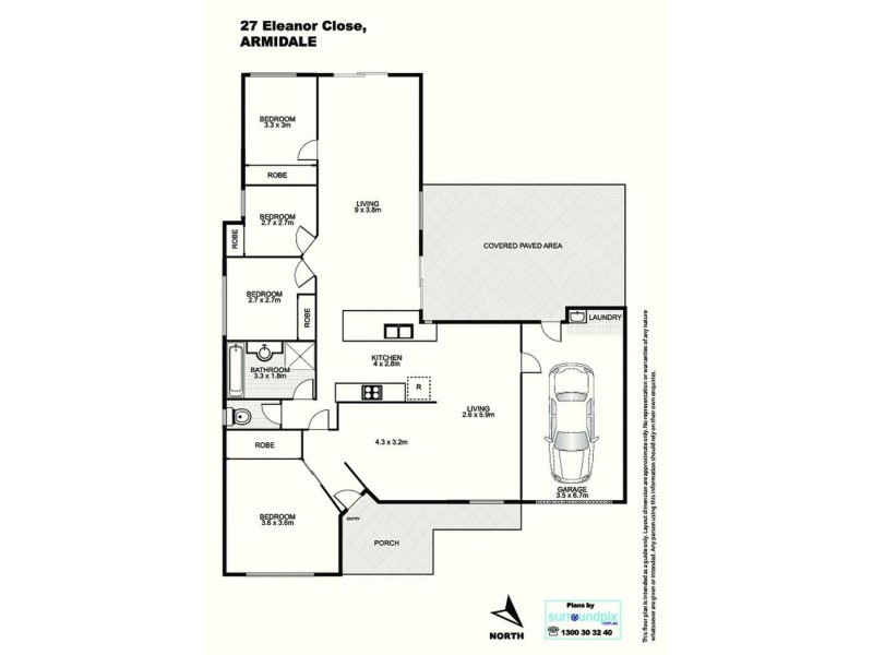 27 Eleanor Close, Armidale NSW 2350 Floorplan