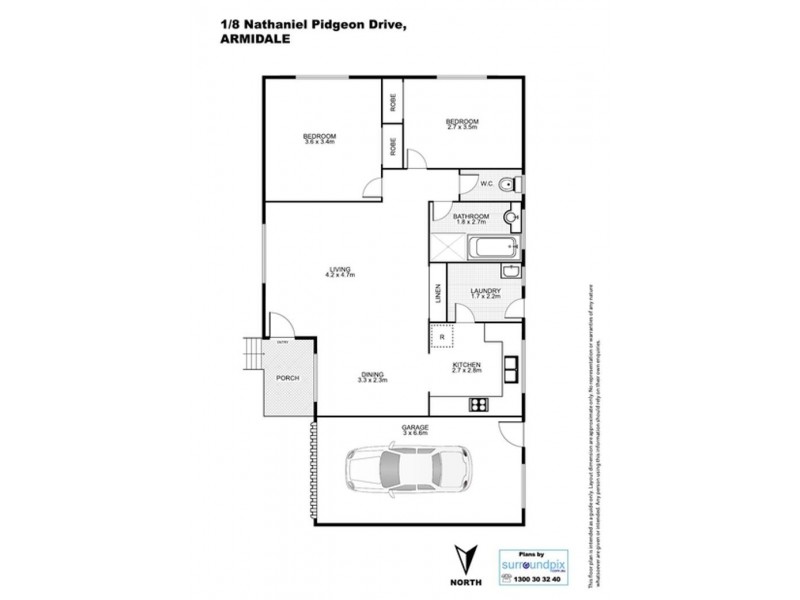 1/8 Nathaniel Pidgeon Drive, Armidale NSW 2350 Floorplan