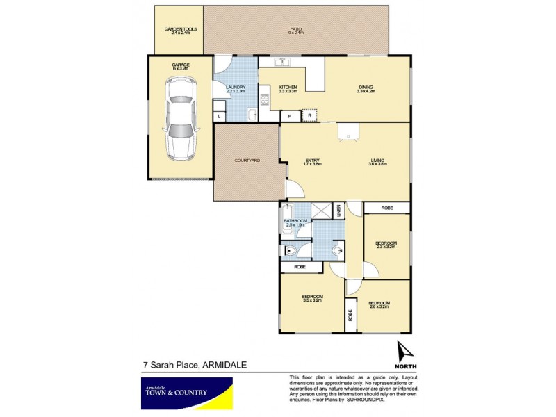7 Sarah Place, Armidale NSW 2350 Floorplan