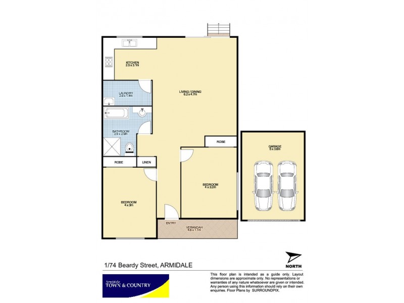 1/74 Beardy Street, Armidale NSW 2350 Floorplan